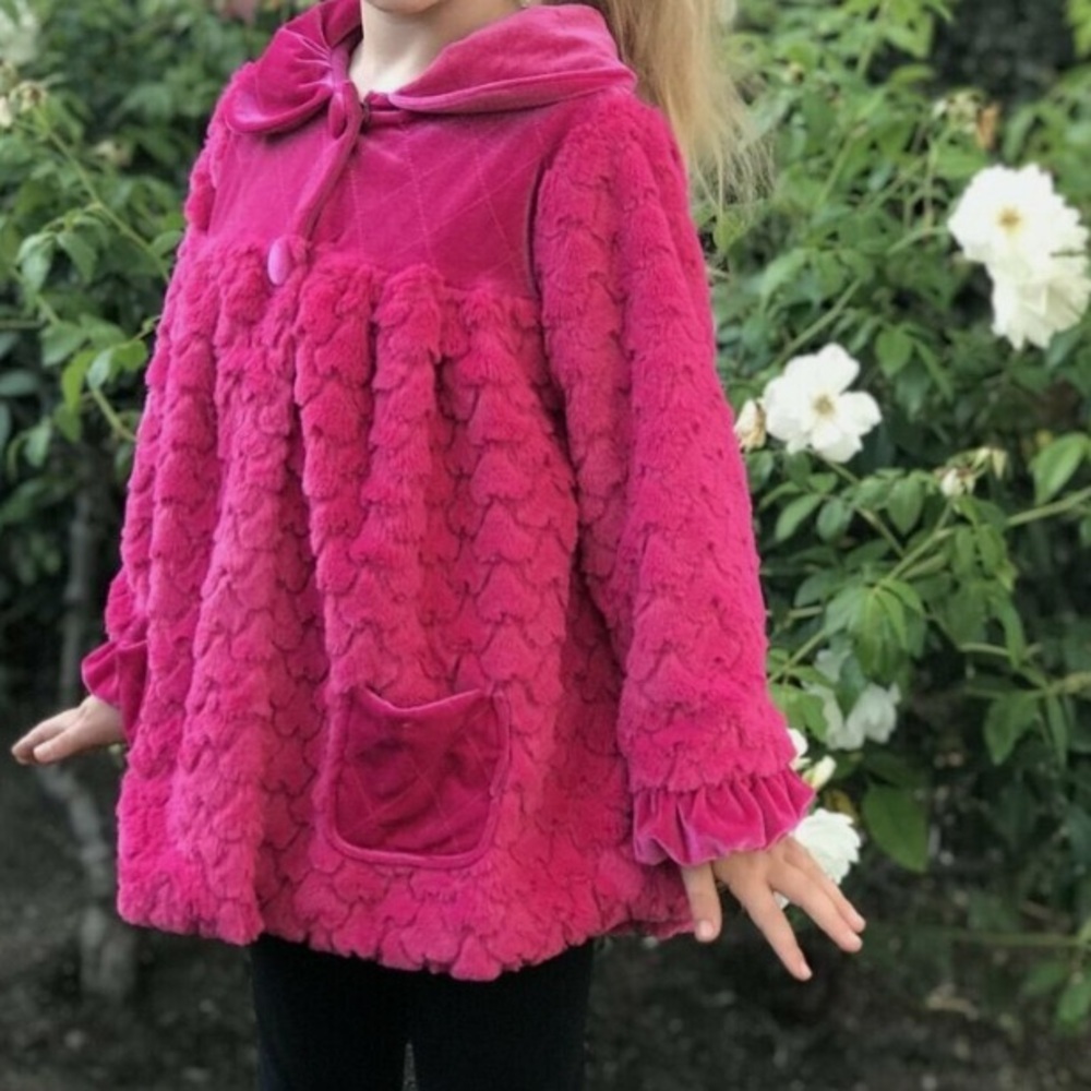 FAUX FUR DRESS COAT
